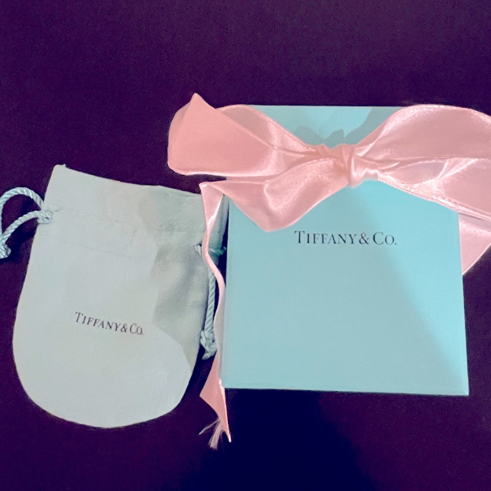 Tiffany & Co. box with bag and ribbon